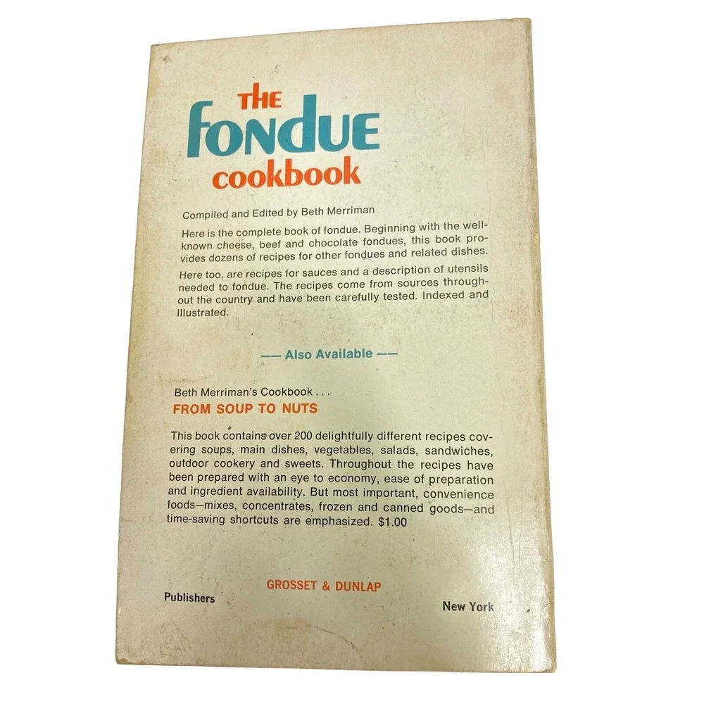 Lot‎ of 3 Vintage 70's FONDUE Books Cheese Beef Fish  Recipes Cookbooks Parties